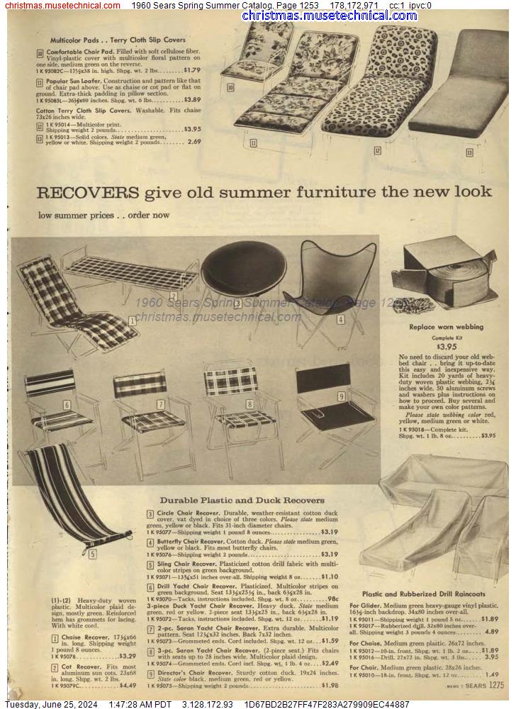 1960 Sears Spring Summer Catalog, Page 1253