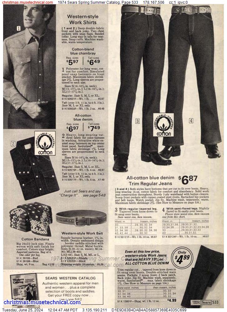 1974 Sears Spring Summer Catalog, Page 533