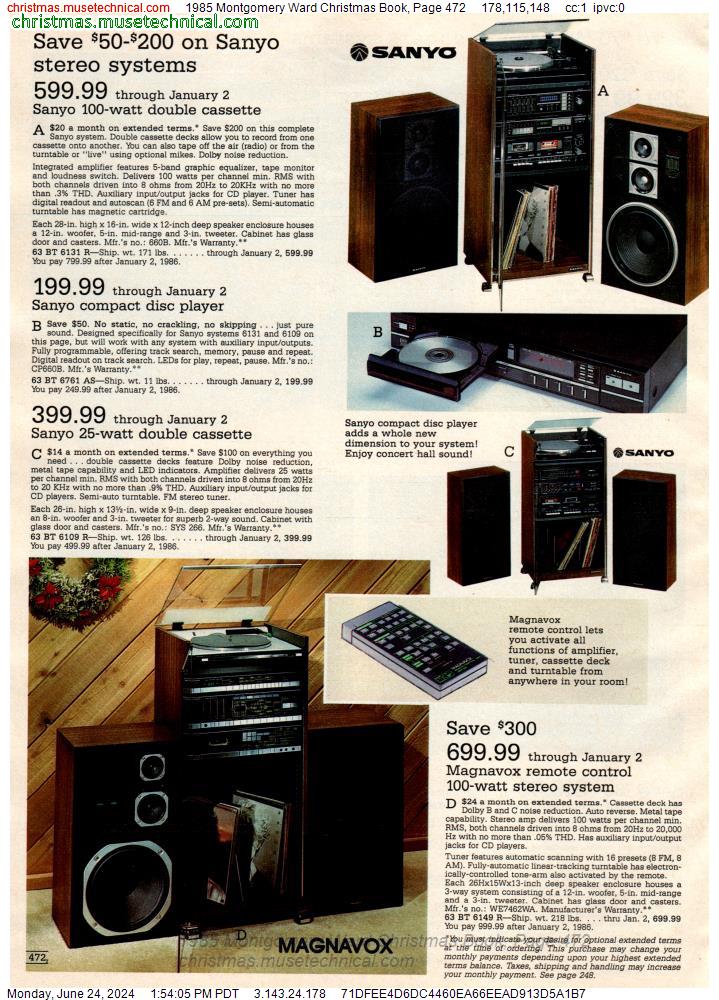 1985 Montgomery Ward Christmas Book, Page 472