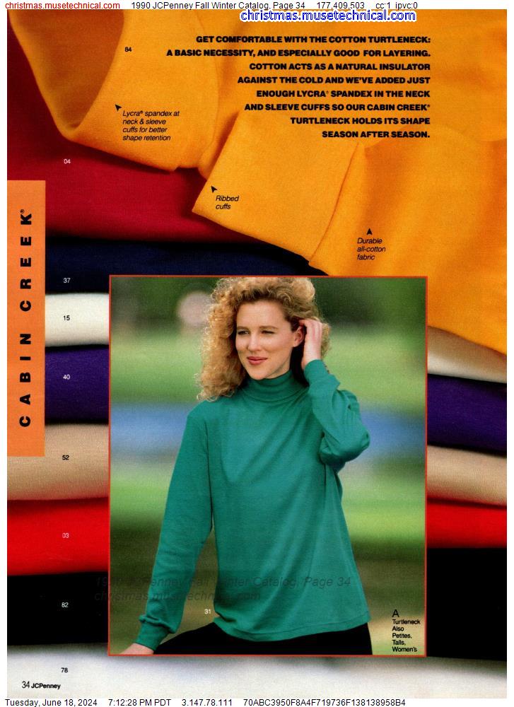 1990 JCPenney Fall Winter Catalog, Page 34