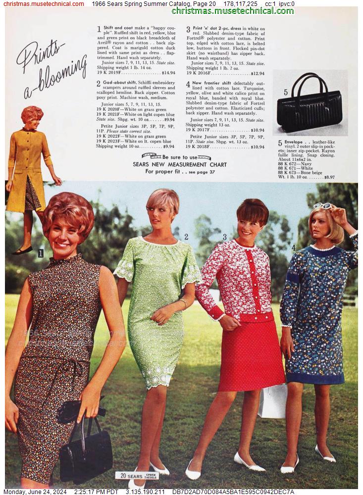 1966 Sears Spring Summer Catalog, Page 20