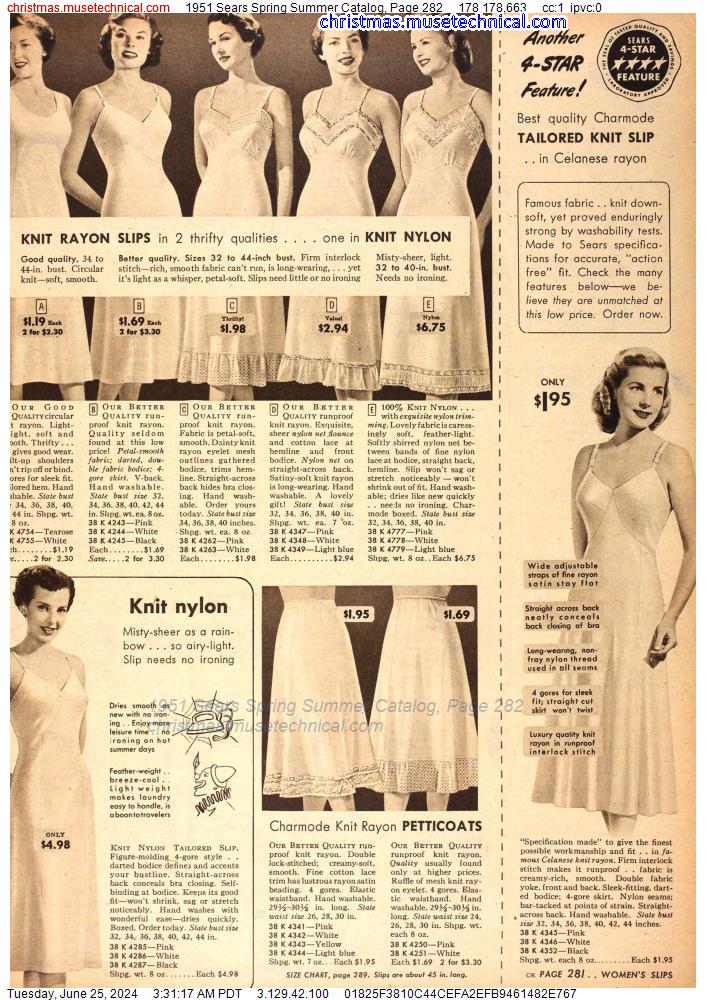 1951 Sears Spring Summer Catalog, Page 282