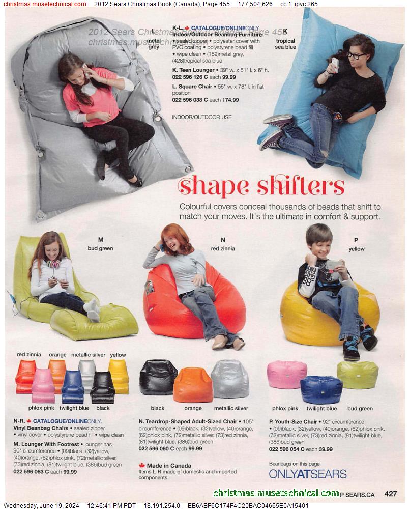 2012 Sears Christmas Book (Canada), Page 455