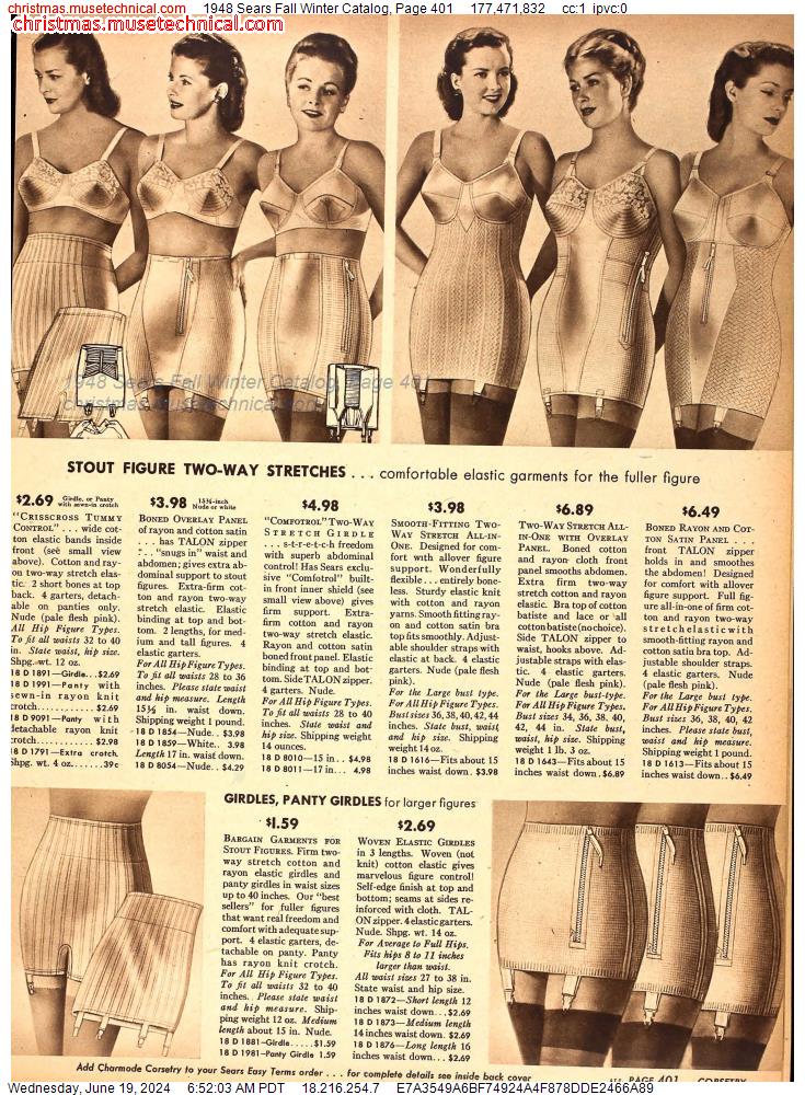 1948 Sears Fall Winter Catalog, Page 401