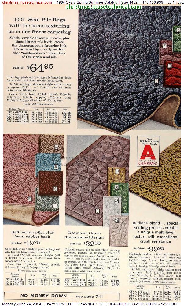 1964 Sears Spring Summer Catalog, Page 1452