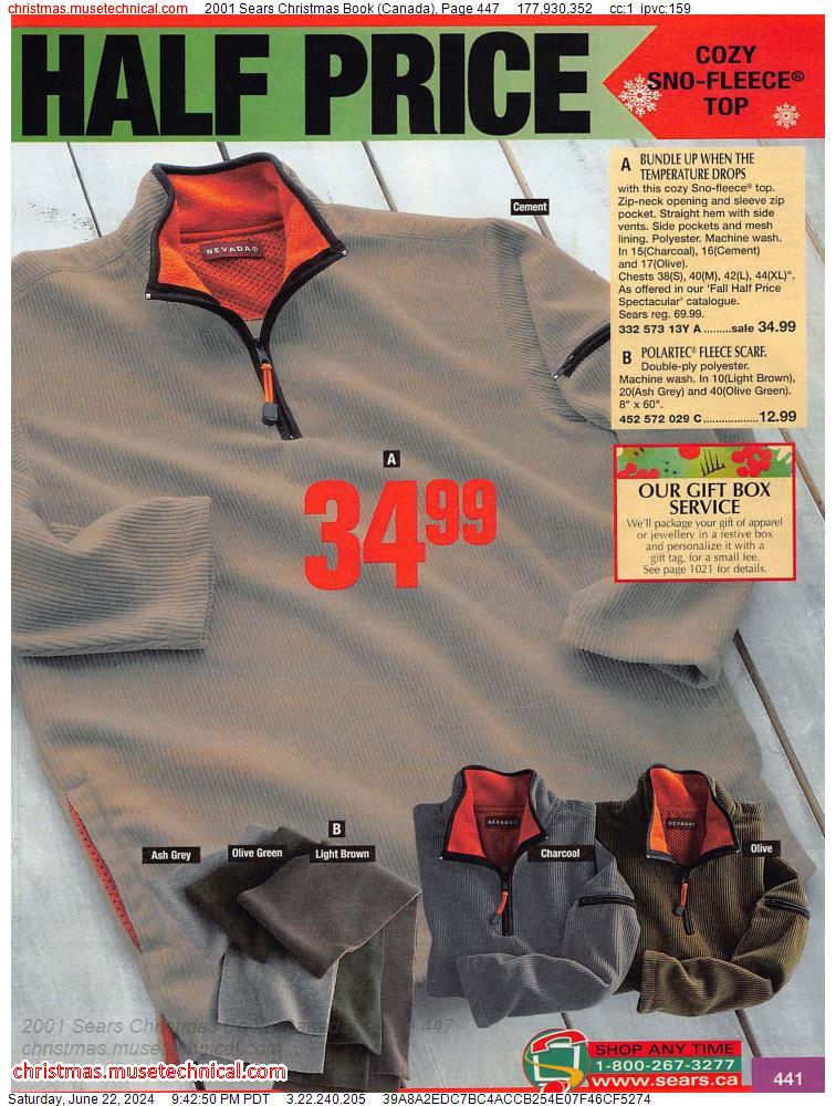 2001 Sears Christmas Book (Canada), Page 447