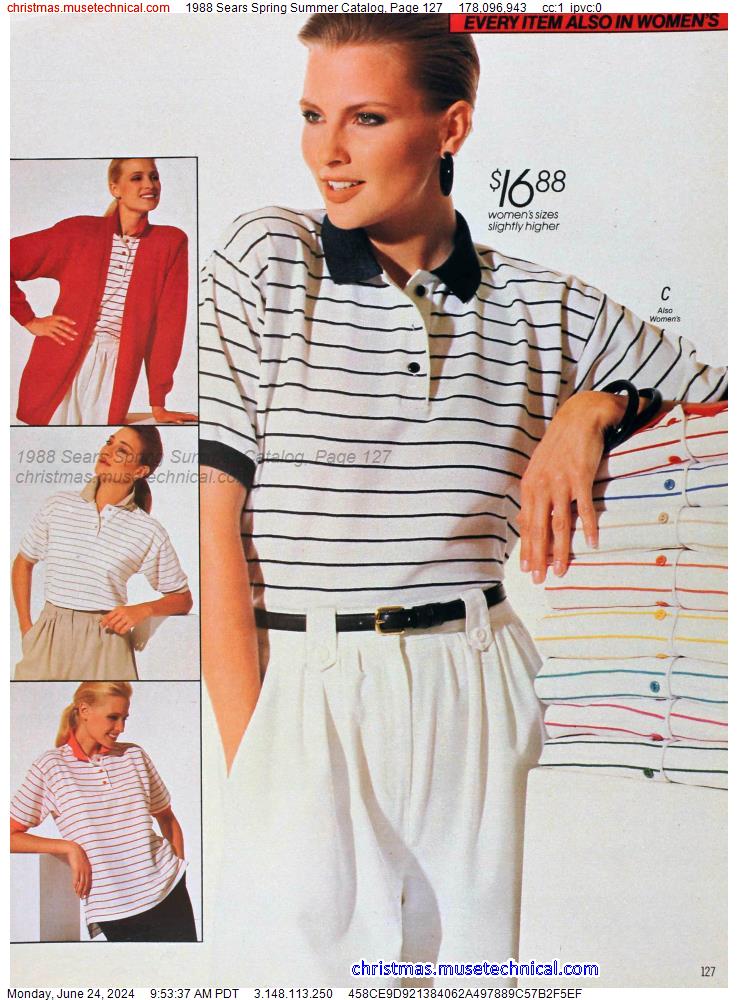 1988 Sears Spring Summer Catalog, Page 127