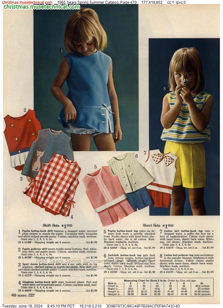 1965 Sears Spring Summer Catalog, Page 470