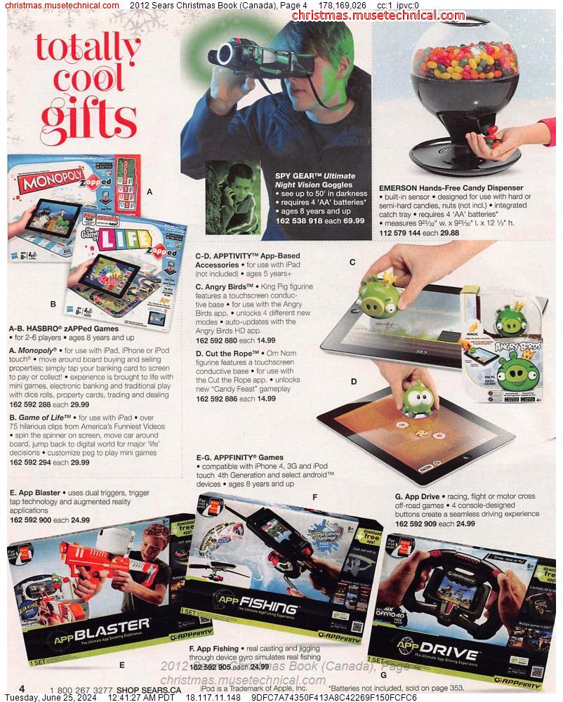 2012 Sears Christmas Book (Canada), Page 4