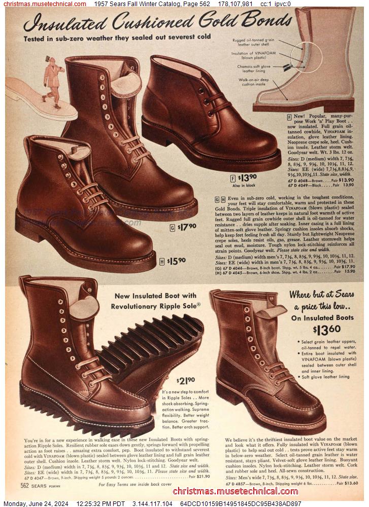 1957 Sears Fall Winter Catalog, Page 562