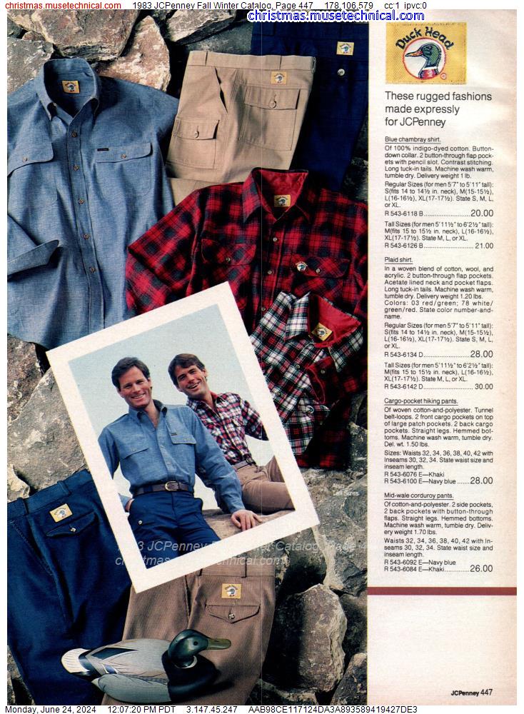 1983 JCPenney Fall Winter Catalog, Page 447