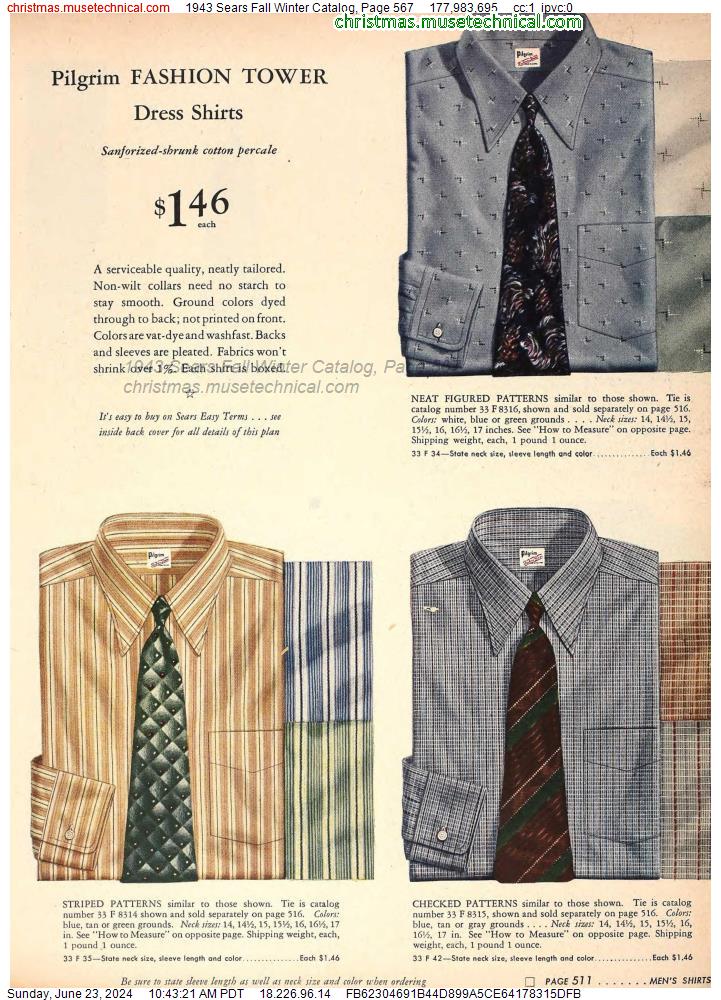 1943 Sears Fall Winter Catalog, Page 567