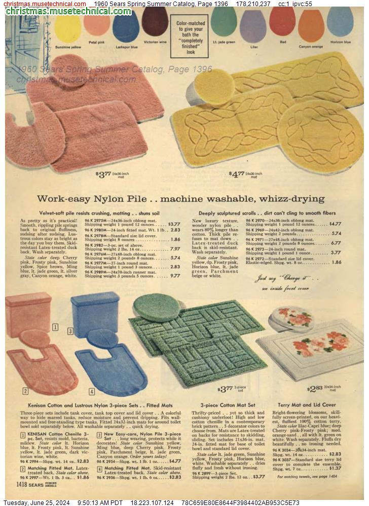 1960 Sears Spring Summer Catalog, Page 1396