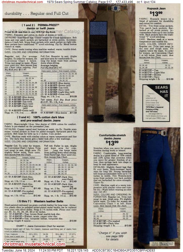 1979 Sears Spring Summer Catalog, Page 517