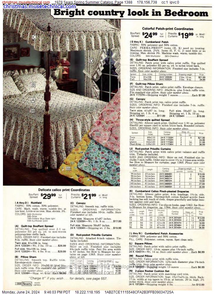 1978 Sears Spring Summer Catalog, Page 1388