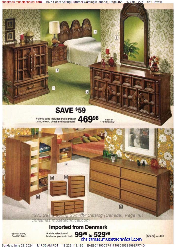 1975 Sears Spring Summer Catalog (Canada), Page 461