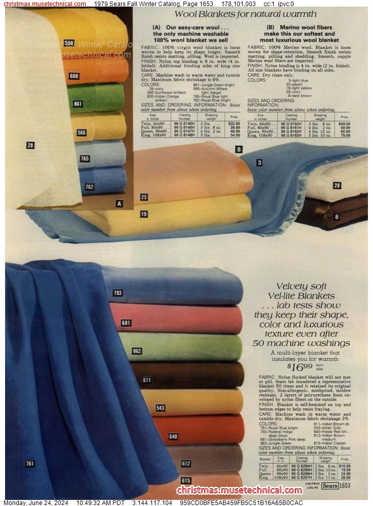 1979 Sears Fall Winter Catalog, Page 1653