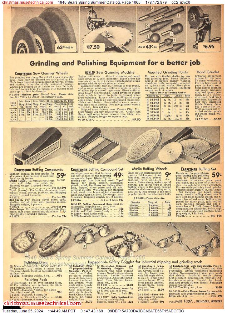 1946 Sears Spring Summer Catalog, Page 1065