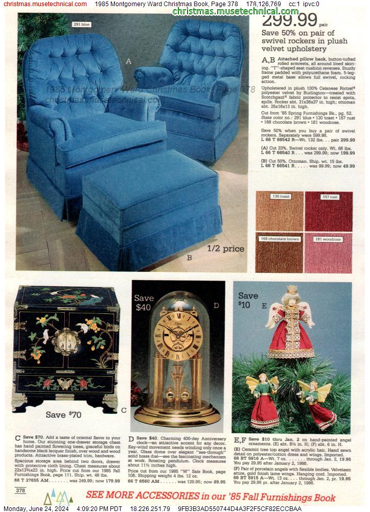 1985 Montgomery Ward Christmas Book, Page 378