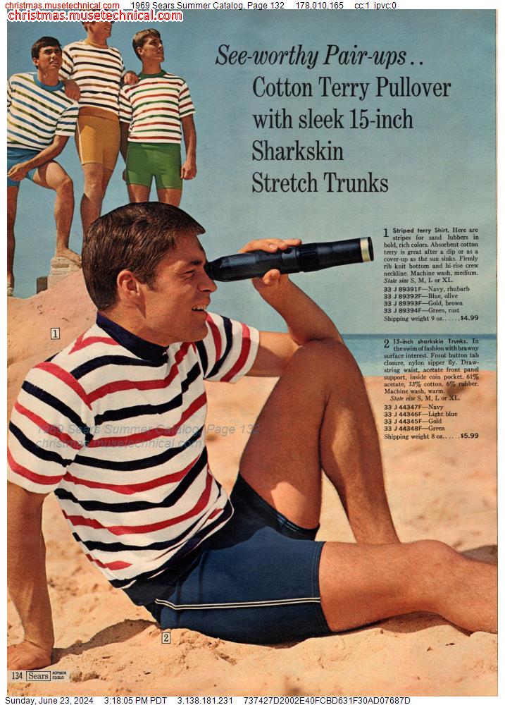 1969 Sears Summer Catalog, Page 132