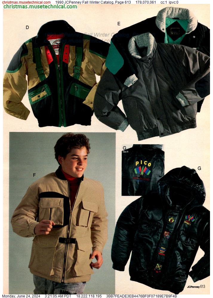 1990 JCPenney Fall Winter Catalog, Page 613