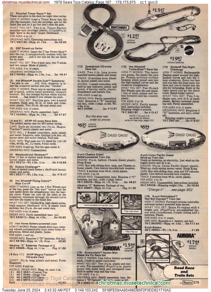 1978 Sears Toys Catalog, Page 167