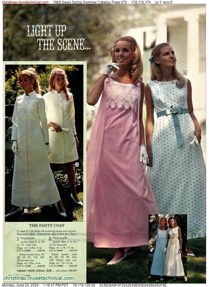1969 Sears Spring Summer Catalog, Page 278