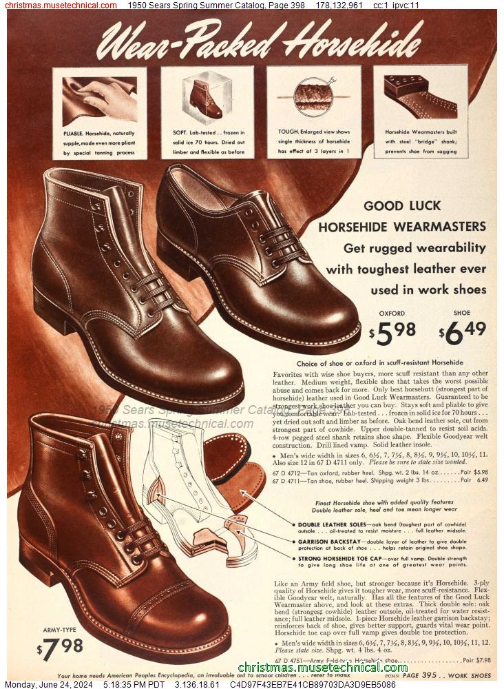 1950 Sears Spring Summer Catalog, Page 398