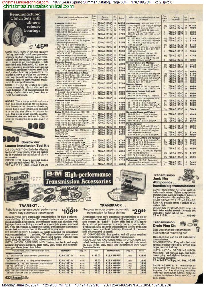 1977 Sears Spring Summer Catalog, Page 634