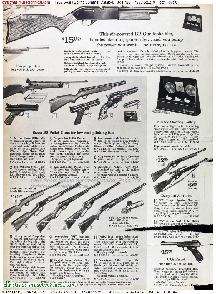 1967 Sears Spring Summer Catalog, Page 728