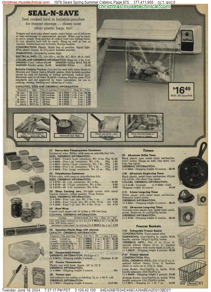1976 Sears Spring Summer Catalog, Page 975