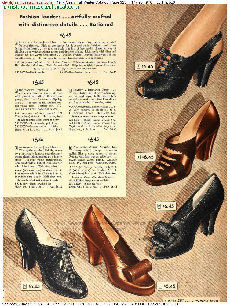 1944 Sears Fall Winter Catalog, Page 323