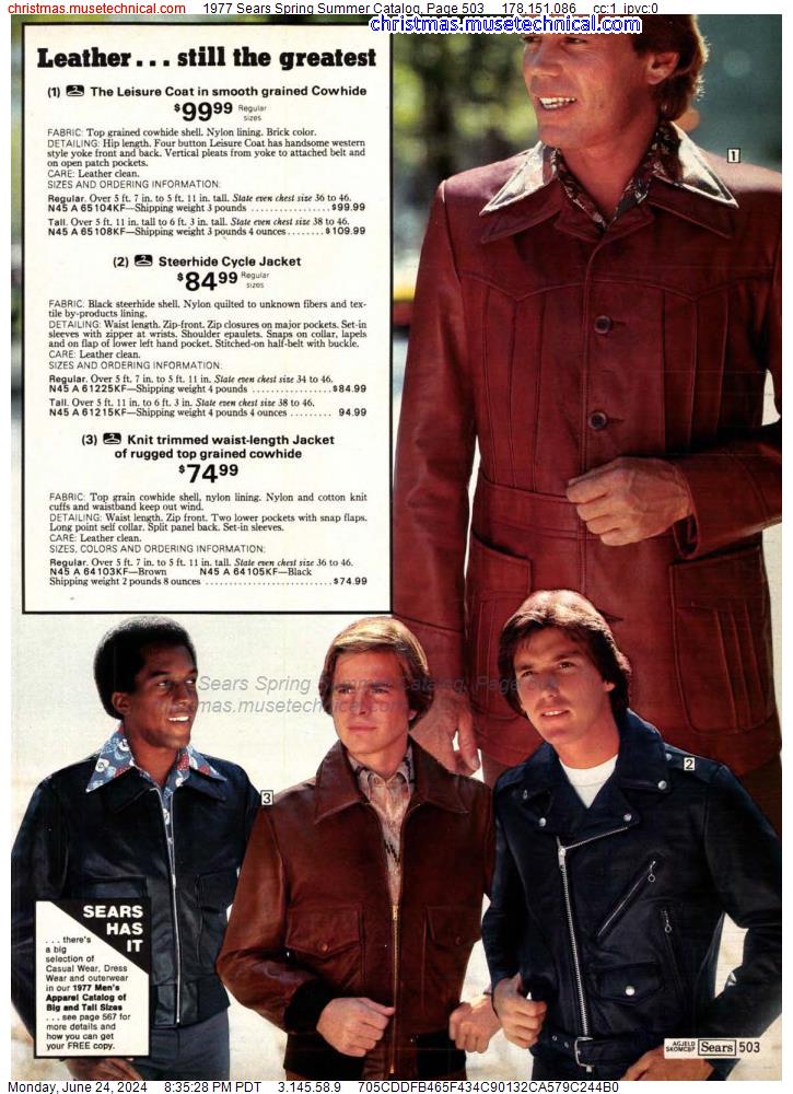 1977 Sears Spring Summer Catalog, Page 503