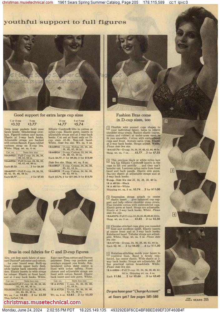 1961 Sears Spring Summer Catalog, Page 205