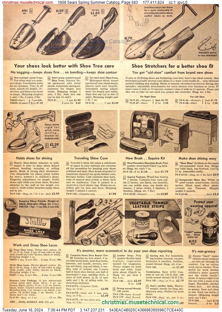 1956 Sears Spring Summer Catalog, Page 583