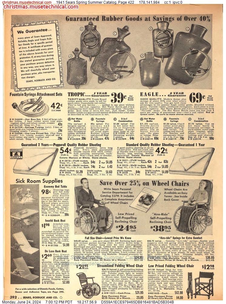 1941 Sears Spring Summer Catalog, Page 422