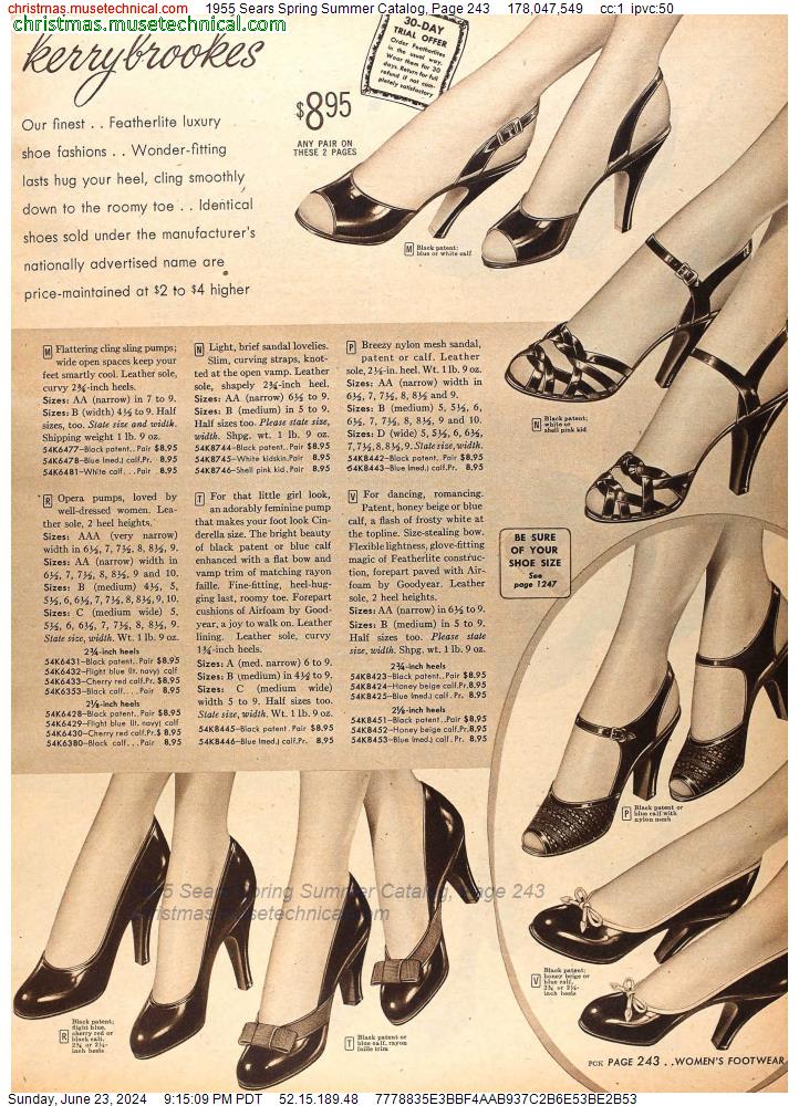 1955 Sears Spring Summer Catalog, Page 243