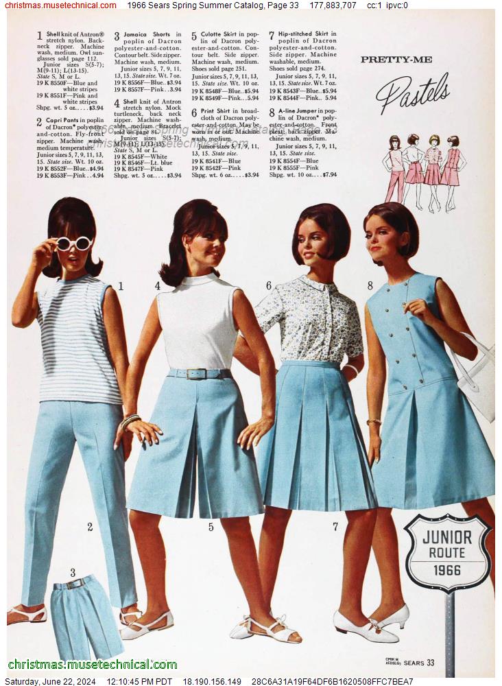 1966 Sears Spring Summer Catalog, Page 33