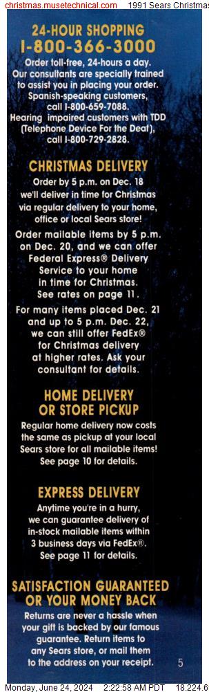 1991 Sears Christmas Book, Page 5
