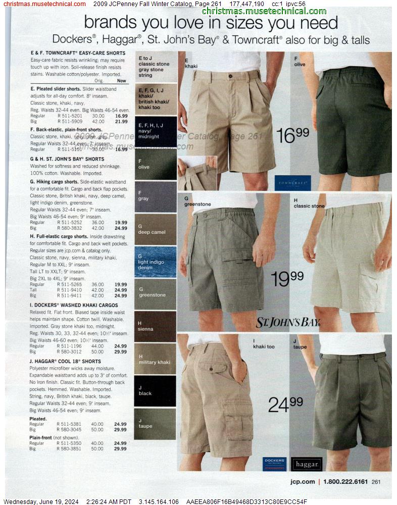 2009 JCPenney Fall Winter Catalog, Page 261