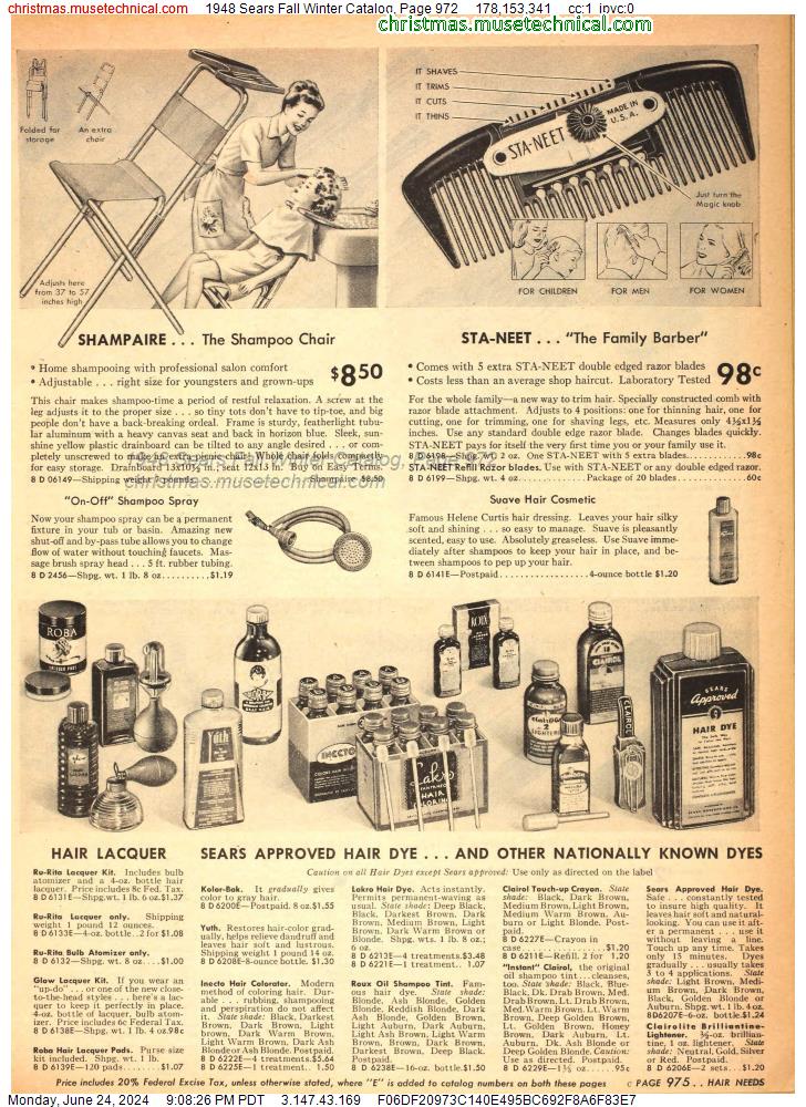 1948 Sears Fall Winter Catalog, Page 972
