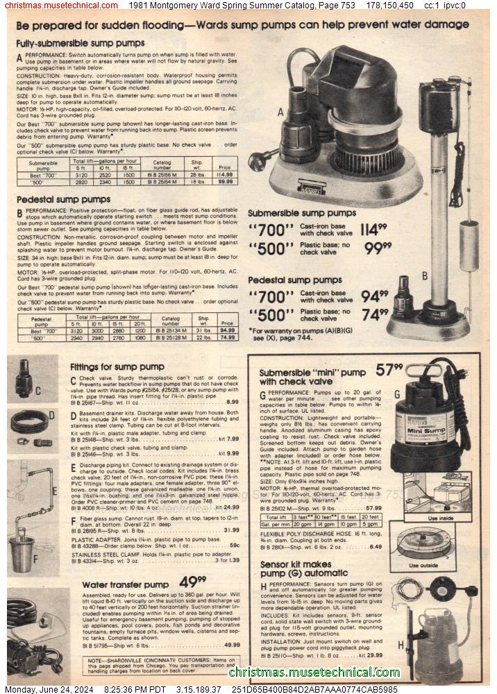1981 Montgomery Ward Spring Summer Catalog, Page 753