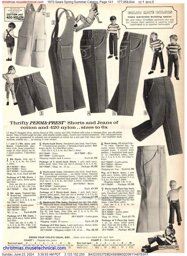 1970 Sears Spring Summer Catalog, Page 141