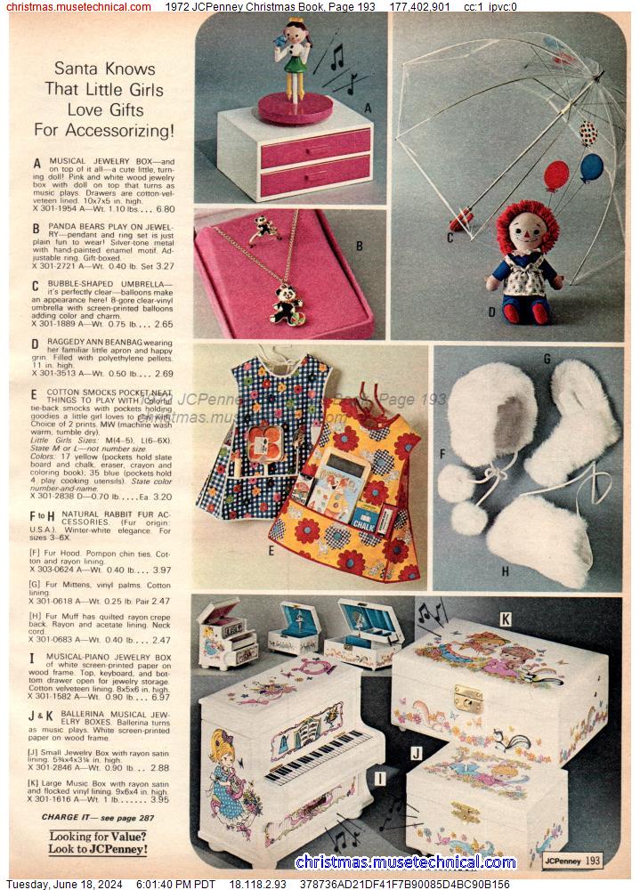 1972 JCPenney Christmas Book, Page 193
