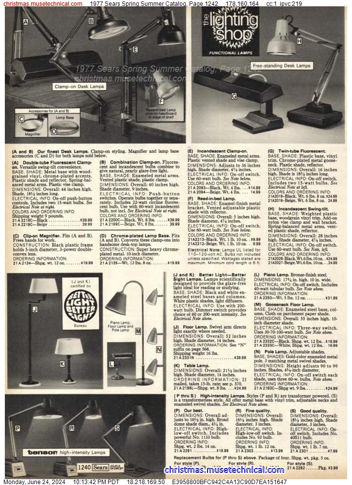 1977 Sears Spring Summer Catalog, Page 1242