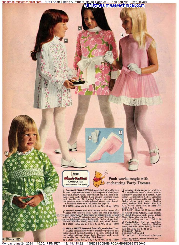 1971 Sears Spring Summer Catalog, Page 340