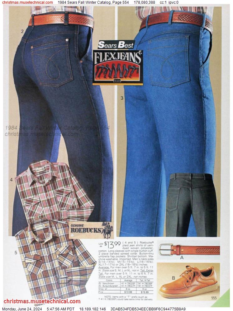 1984 Sears Fall Winter Catalog, Page 554