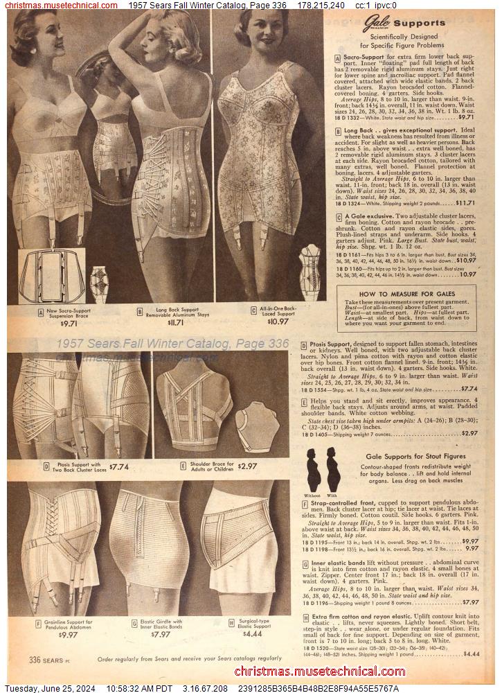 1957 Sears Fall Winter Catalog, Page 336