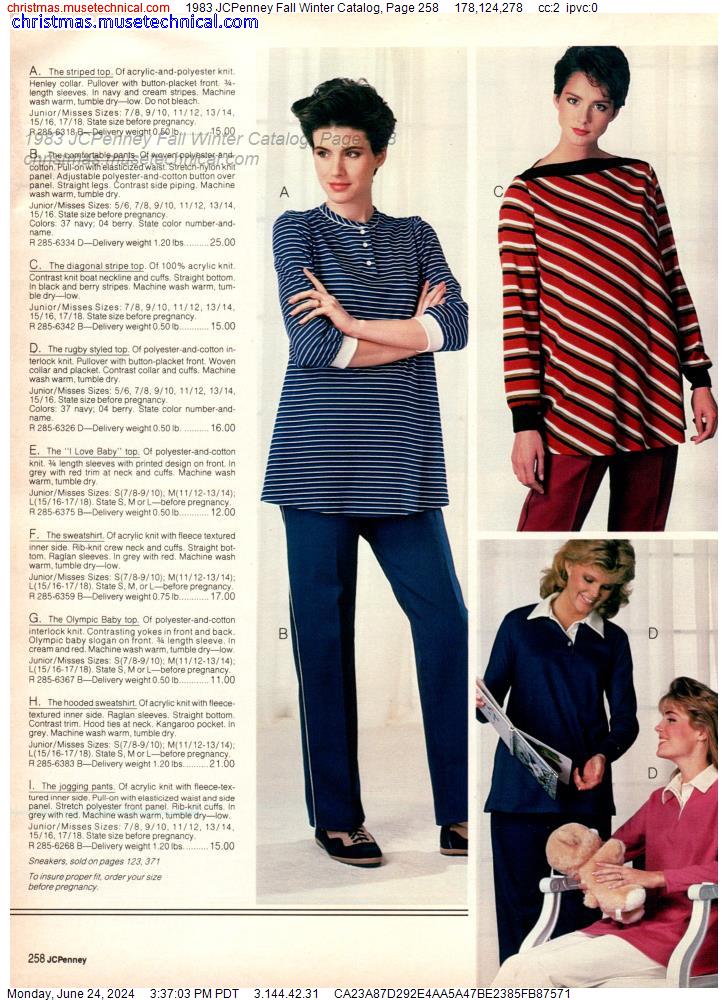 1983 JCPenney Fall Winter Catalog, Page 258