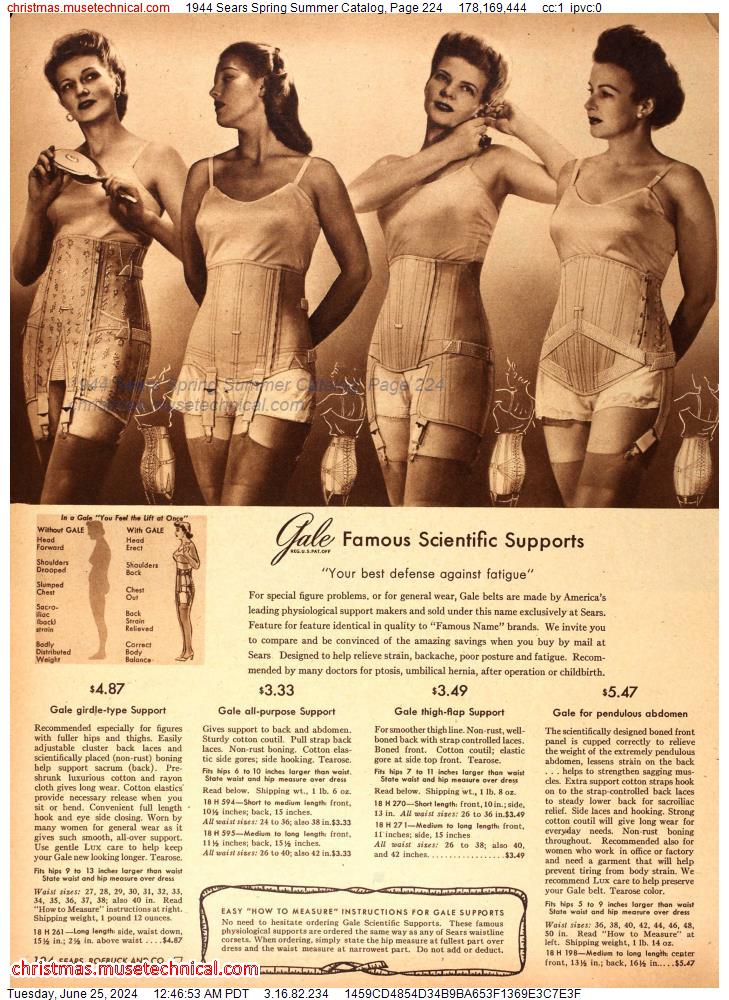 1944 Sears Spring Summer Catalog, Page 224